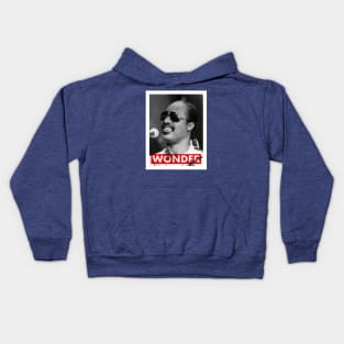 Stevie Wonder Riso Style Print Kids Hoodie